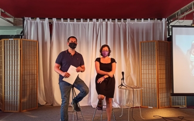 Carles de la Rosa i Marta Morell a l'Espai Àgora de Sant Oleguer | Pere Gallifa